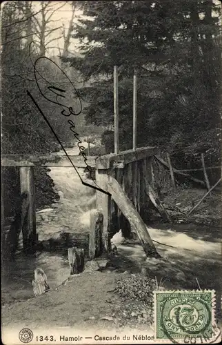Ak Hamoir Lüttich Wallonien, Cascade du Neblon
