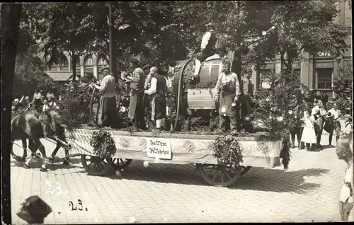 Foto Ak München, 13. Deutsches Turnfest, Straßenumzug, Innung, Festwagen