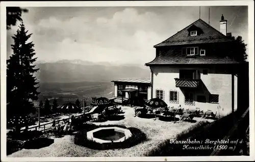 Ak Annenheim Treffen am Ossiacher See Kärnten, Kanzelbahn, Kanzelhöhe, Berghotel