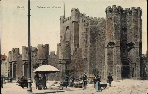 Ak Gand Gent Ostflandern, Chateau des Comtes
