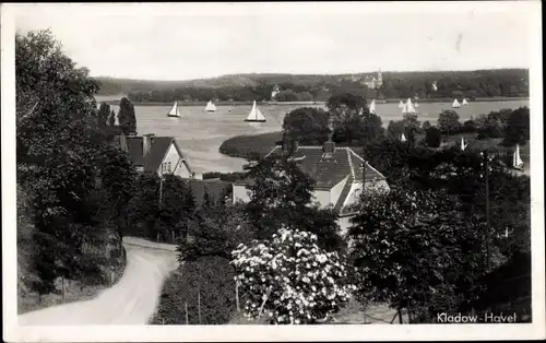 Ak Berlin Spandau Kladow, Teilansicht, Havelblick
