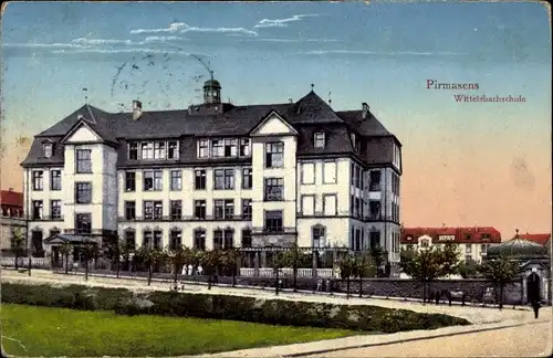 Ak Pirmasens am Pfälzerwald, Wittelsbachschule