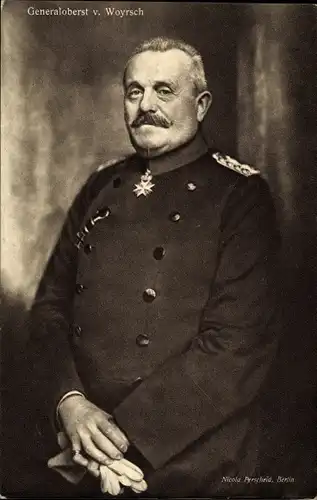 Ak Generaloberst Remus von Woyrsch, Portrait, Merité Orden