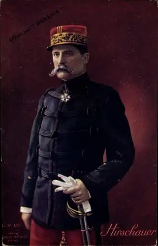 Ak General André Auguste Edouard Hirschauer, Portrait