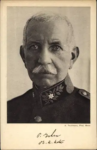 Ak Oberst Johann Isler, Schweizerische Infanterie