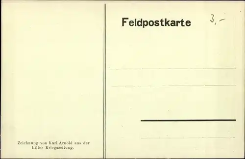 Künstler Ak Arnold, K., Ruhender Barbar in Flandern