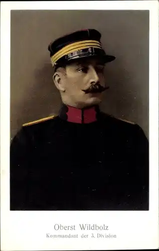 Ak Oberst Wildbolz, Kommandant der 3. Division