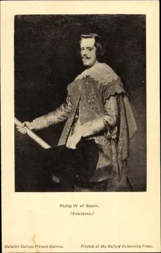 Ak Philip IV of Spain, König von Spanien