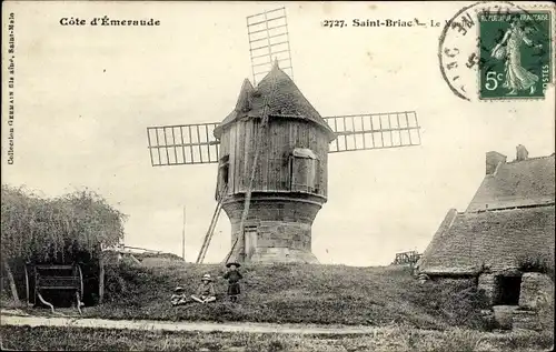 Ak Saint Briac sur Mer Ille et Vilaine, le Moulin
