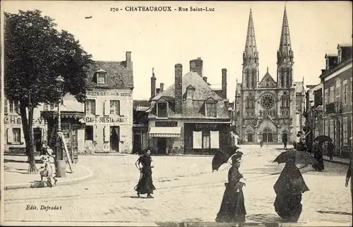 Ak Châteauroux Indre, Rue Saint Luc