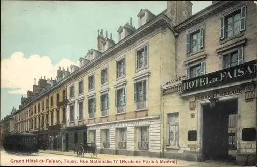 Ak Indre et Loire, Grand Hôtel du Faisan