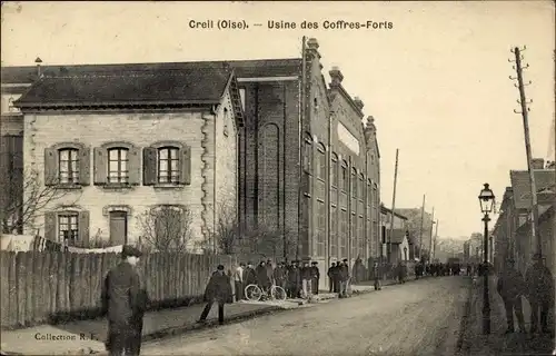 Ak Creil Oise, Usine des Coffres Forts