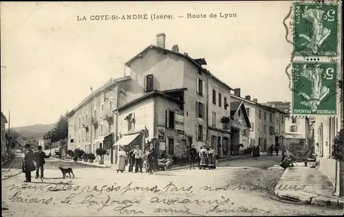 Ak La Côte Saint André Isère, Route de Lyon