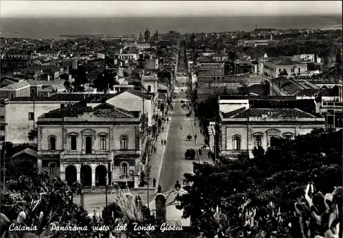 Ak Catania Sicilia, Panorama visto dal Tondo Gioeni