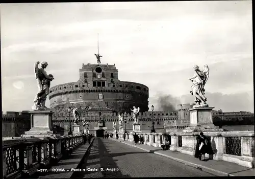 Ak Roma Rom Lazio, Ponte e Castel S. Angelo