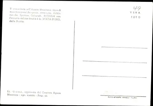 Ak Messina Sizilien, Madonnina del Porto