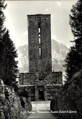 Ak Cortina d'Ampezzo Veneto, Sacrario militare di Pocol, Monumento