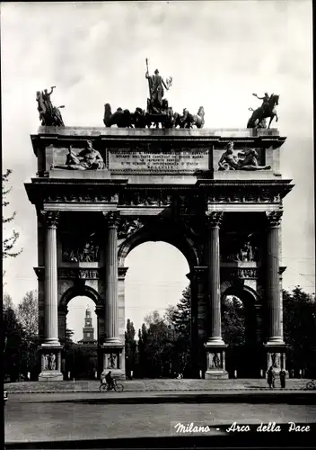 Ak Milano Mailand Lombardia, Arco della Pace