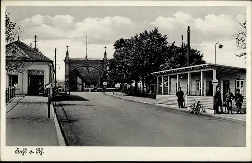 Ak Kehl am Rhein, Rheinbrücke, Grenze, Zollposten