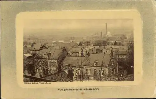 Ak Saint Marcel Laon Aisne, Vue generale