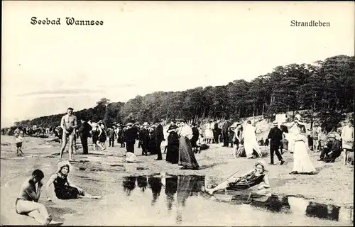 Ak Berlin Zehlendorf Wannsee, Strandleben im Seebad Norderney