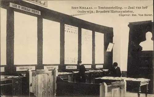 Ak Sint Niklaas Ostflandern, Tentoostelling, Zaal van het