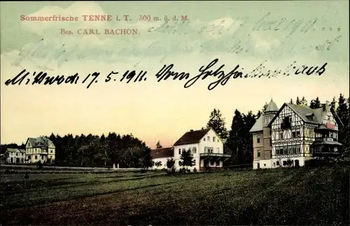 Ak Tenne Reichenbach Waldems im Taunus, Gasthaus von Carl Bachon