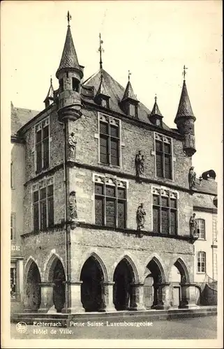 Ak Echternach Luxemburg, Hotel de Ville