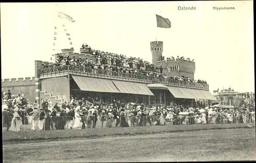 Ak Oostende Ostende Westflandern, Hippodrome