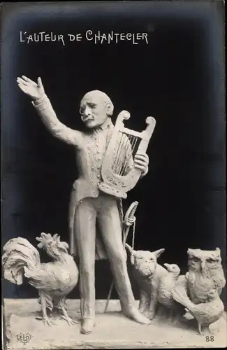 Ak L'Auteur de Chantecler, Edmond Rostand, Plastik