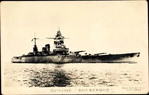 Ak Batiment de Ligne Dunkerque, Kriegsschiffe Frankreich