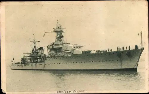 Ak Französisches Kriegsschiff, Le Gloire, croiseur de 2eme Classe