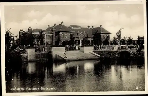 Ak Groningen Niederlande, Paviljoen Stadtpark