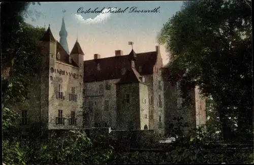 Ak Doorwerth Gelderland, Oesterbeek, Kasteel Doorwerth, Außenansicht