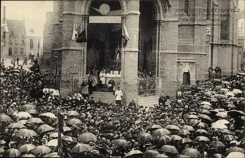 Ak Bon Secours Bonsecours Péruwelz Hennegau, Journes du Couronnement 1905