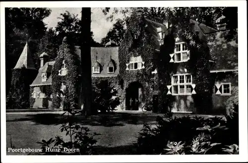 Ak Doorn Utrecht Niederlande, Poortgebouw Huize Doorn