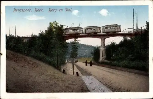 Ak Beek Limburg Niederlande, Bergspoor, Berg en Dal