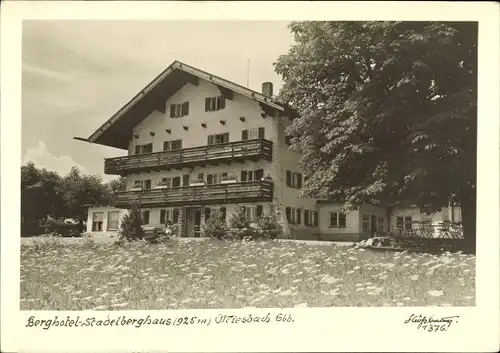 Foto Ak Miesbach in Oberbayern, Berghotel Stadelberghaus