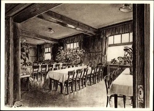 Künstler Ak Rose A., Masserberg, Kurheim, Speisesaal