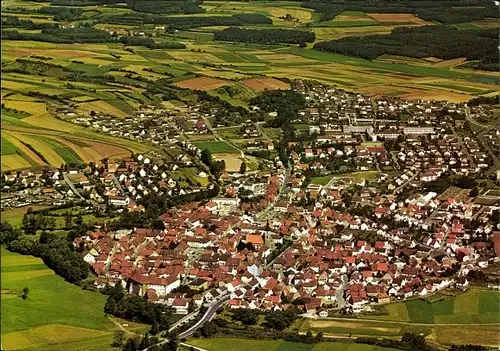 Ak Höchstadt an der Aisch, Gesamtansicht, Fliegeraufnahme