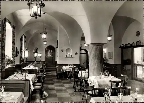 Ak Ebrach Steigerwald, Gasthof Klosterbräu, Innenansicht