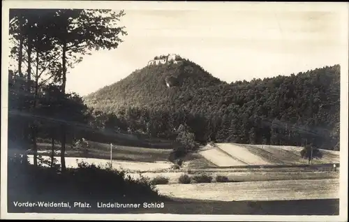 Ak Vorder Weidental Vorderweidenthal in der Pfalz, Burg Lindelbrunn, Lindelbrunner Schloss