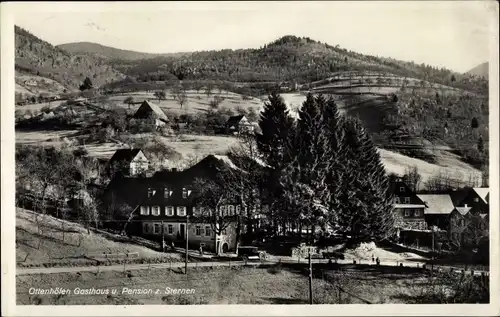 Ak Ottenhöfen im Schwarzwald, Gasthaus u. Pension z. Sternen, Panorama