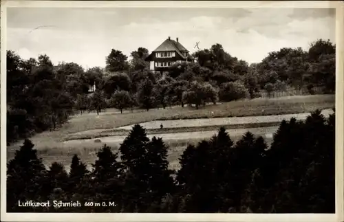 Ak Schmieh Bad Teinach Zavelstein im Schwarzwald, Gasthof und Pension z. Schönblick