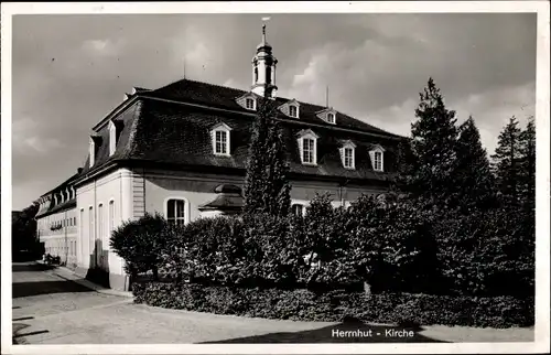 Ak Herrnhut in der Oberlausitz, Kirche