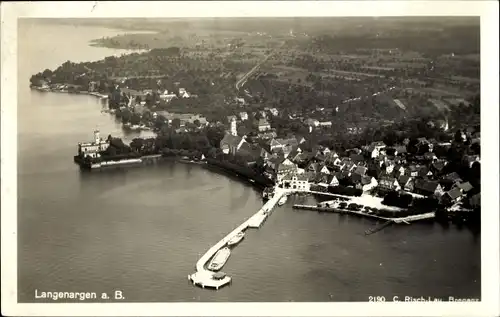 Ak Langenargen am Bodensee, Luftaufnahme