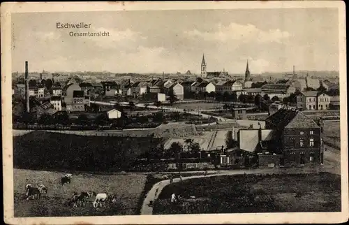 Ak Eschweiler Nordrhein Westfalen, Gesamtansicht