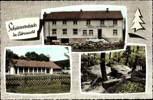 Ak Schannenbach Lautertal Odenwald, Gasthaus zum Odenwald