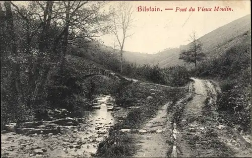 Ak Bilstain Wallonien Lüttich, Pont du Vieux Moulin