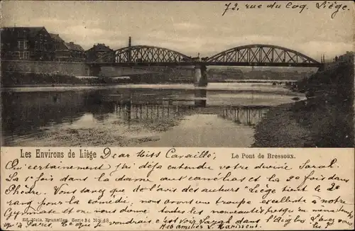 Ak Liège Lüttich Wallonien, Le Pont de Bressoux